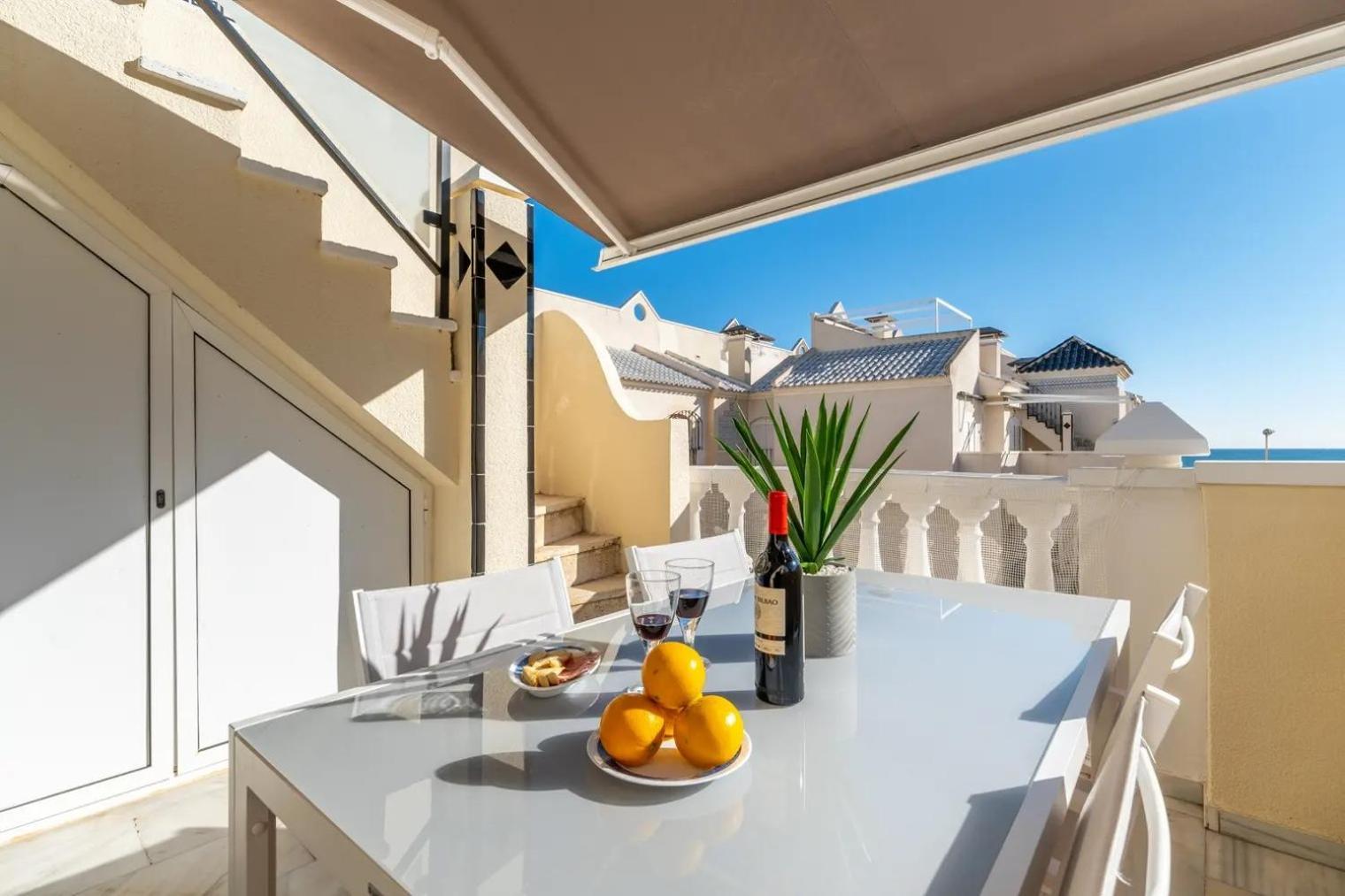 Amazing Penthouse On The Beach, Sea Views, Wifi, Airconditioning And Parking Torrevieja Esterno foto